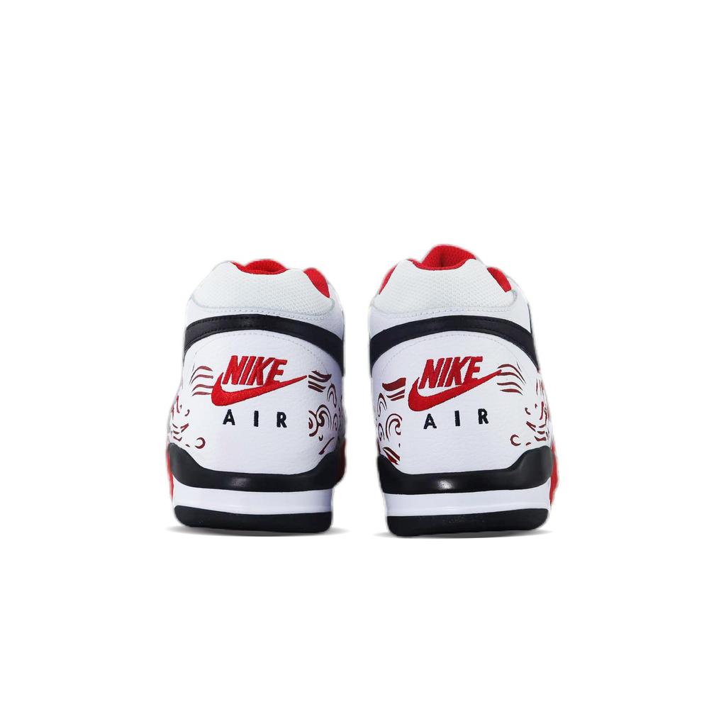 Nike Flight Legacy Abrasion Resistant Mid top Vintage Basketball Shoes Unisex Red BQ4212-100(Team840-1)