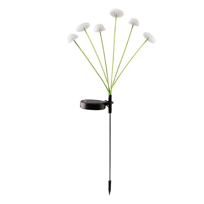 

6 Head Solar Garden Lights Firework Style Outdoor Ground Stakes LED Powered Solar Landscape Lighting for Pathway Yard Patio Decoration One Size белый