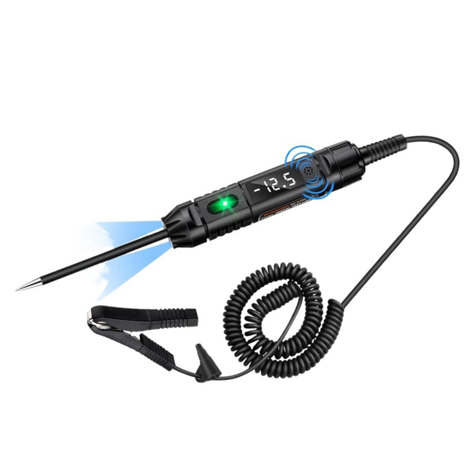 

Multifunction Digital Circuit Tester With Reverse Polarities Protections And Spring Wire Cable Automotive Electrical Tool 1