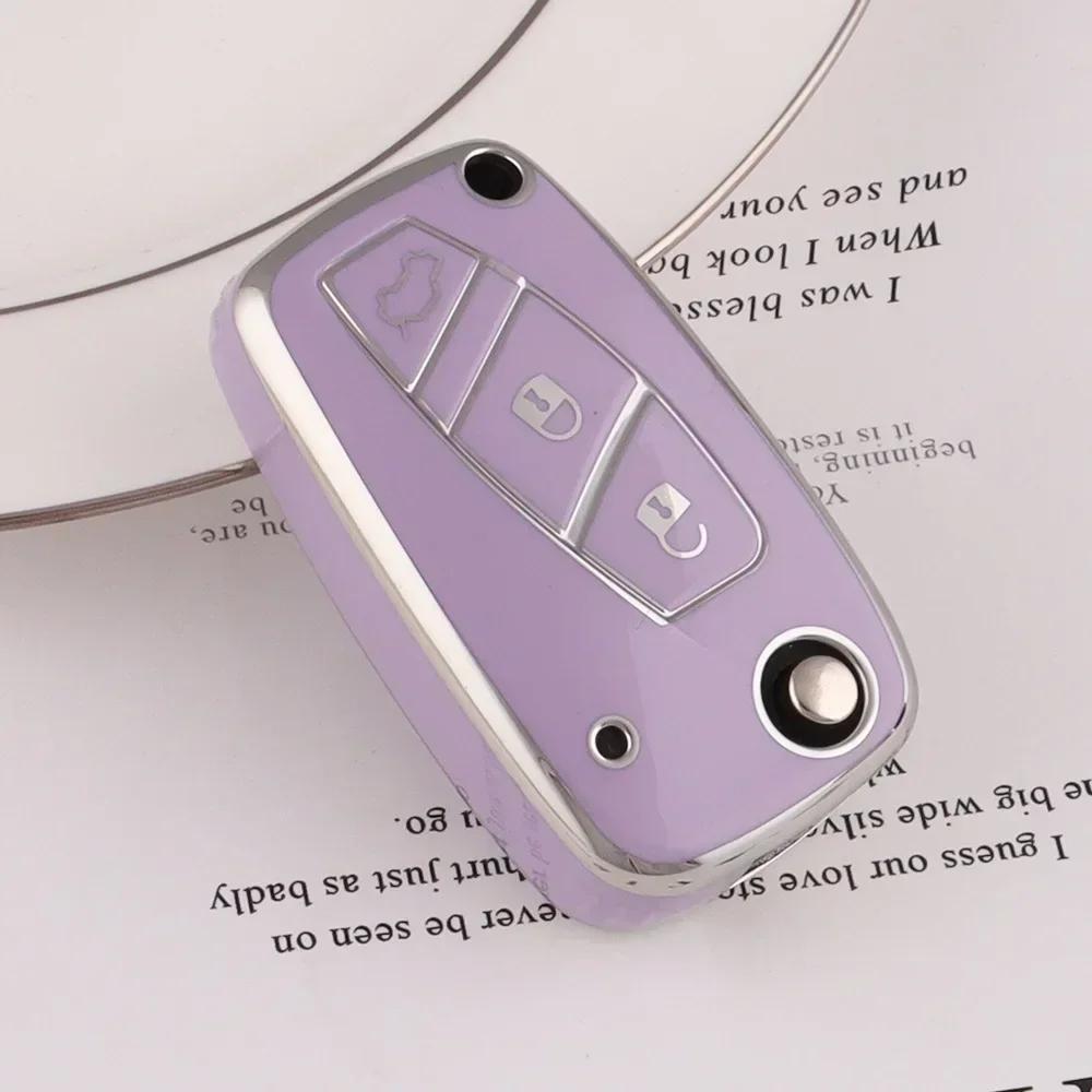 Carcasă pentru chei cu rabat din TPU pentru Fiat 500 Panda Stilo Punto Doblo Grande Bravo 500 Ducato Accesorii pentru microbuz