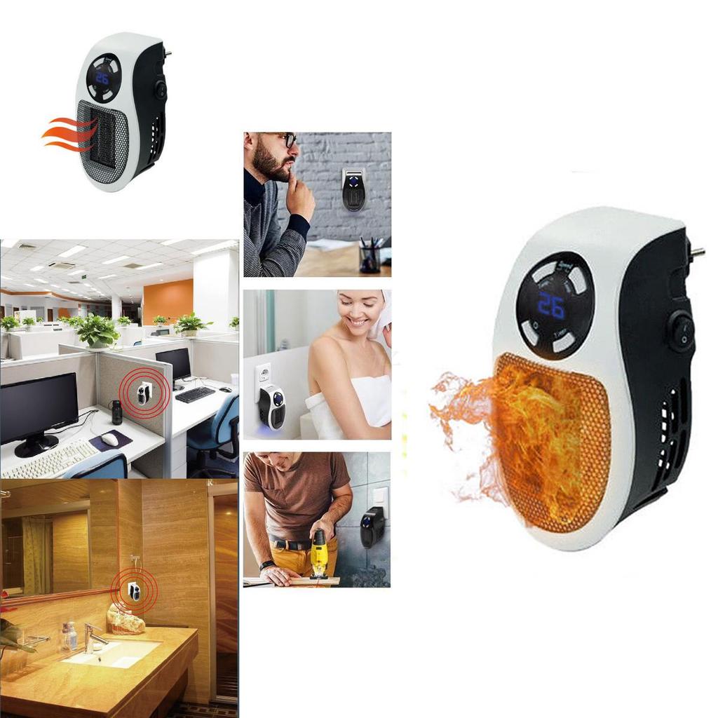 Handy Heater Compact Electric Space Heater With Remote Control Ideal For Home Office