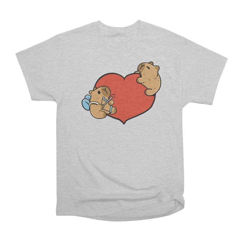 Men Casual Shirts Short Sleeves CUPID BARA Tees Oversized T-shirts S