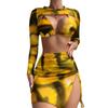 New bikin bikini tie-dye four-piece split swimsuit for women