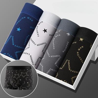 XL-4XL Men Boxer Underwear Breathable Plus Size Shorts Male Comfort Antibacterial Boxers