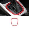 Central Console Gear Shift Frame Cover 1* For Jeep Compass 2017- Bright Red