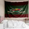1PC Minnesota Hockey Team Tapestry Accessories Playroom Tapestry, for Bedroom,Livingroom, dormitory Room Wall Decor Fan Birthday Gifts