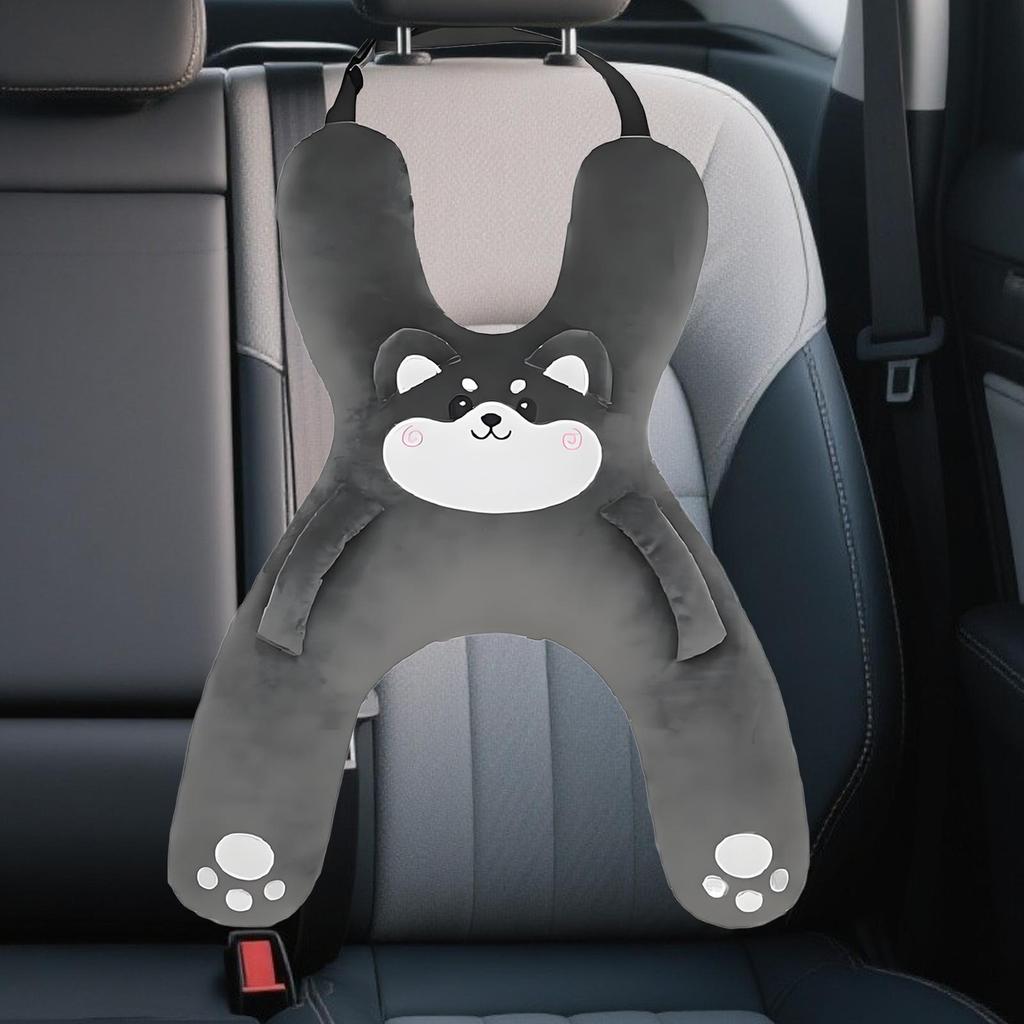 Almofada de Pescoço para Carro Infantil com Cinto de Segurança Auxílio para Dormir Previne Inclinação da Cabeça Banco Traseiro Conforto ao Dormir Durante Viagens de Longa Distância