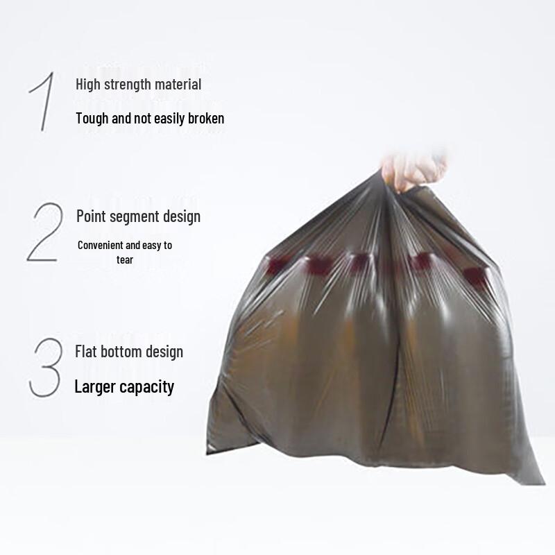 Miao Jie Durable Thick Black Medium Trash Bags