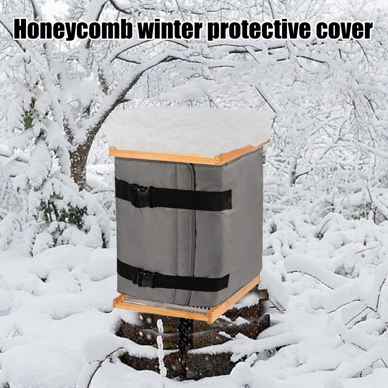 Oxford Cloth Beehive Wrap Adjustable Bee Hive Insulation Wrap Windproof Winter Bee Hive Protection Cover China Mainland