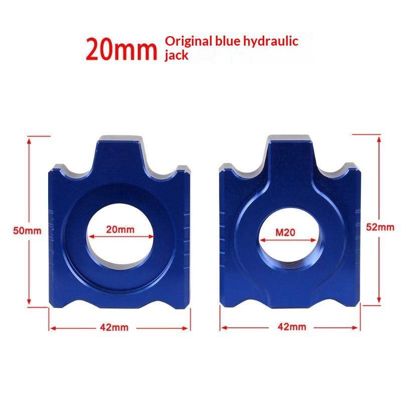 22/25mm Lightweight Rear Axle Chain Tensioner Screw Block Aluminum Chain Adjuster for Motorbike DIY Repair Spare Part