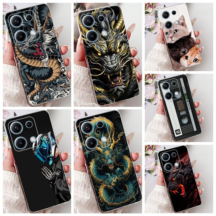 For Xiaomi Redmi Note 14s 4G Case Animal Cartoon Phone Cover For Redmi Note 14 Pro 4G Note14 Europe Soft Silicone Clear Coque