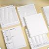 A7 Square Loose Leaf Notebook Refill Spiral Binder Inner Page Grid Blank Line Diary Agenda PlannerSchool Stationery