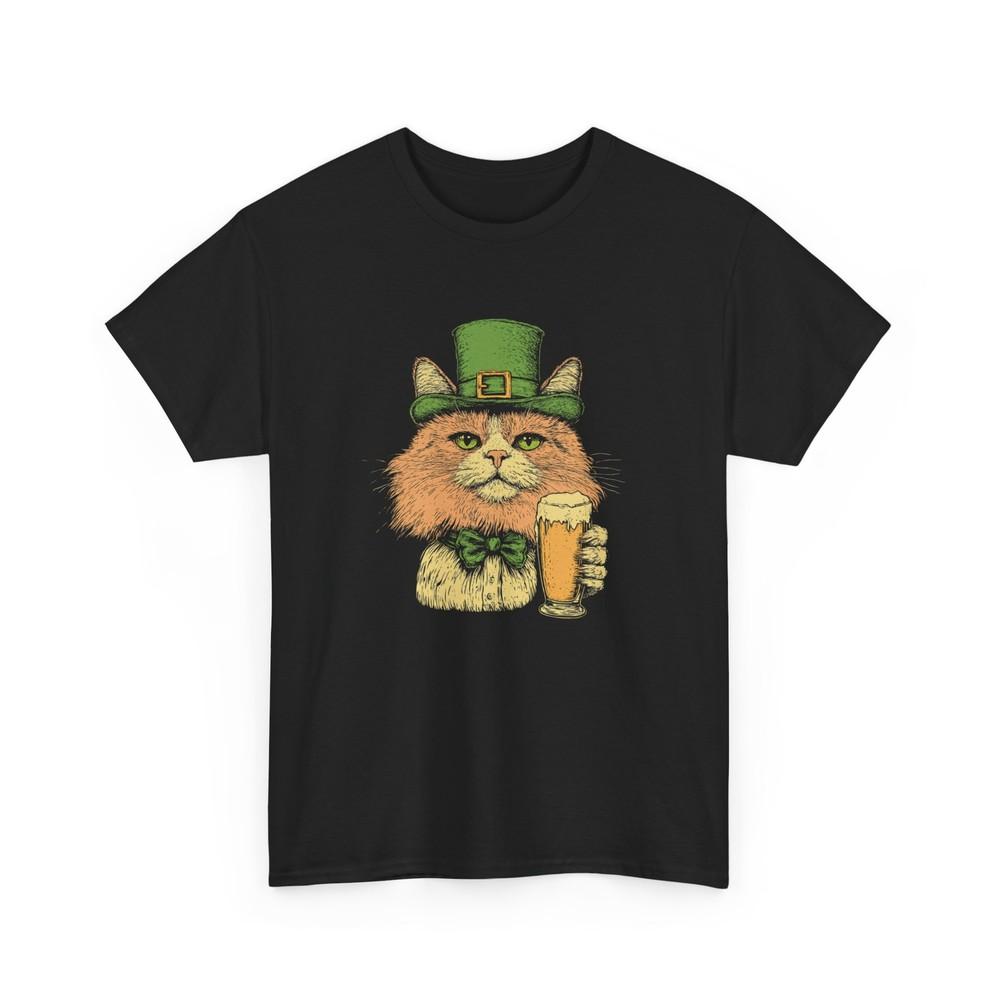 Beer Drinking T-Shirt | Funny Beer Shirt | Cat Drink Beer T-Shirt