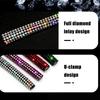 1/10Pcs Diamond Car Air Conditioner Outlet Strip Drill U Shape Rhinestone Clip Decoration Shiny Crystal Trim Strip Accessories