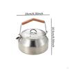 1L Camping Kettle for Outdoor Use, Water Pot And Teapot Hiking