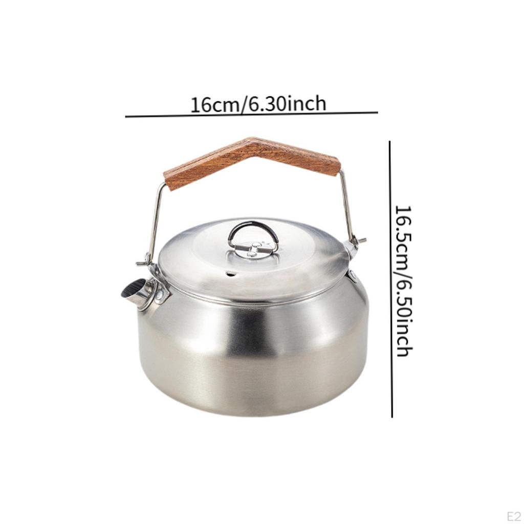 1L Camping Kettle for Outdoor Use, Water Pot And Teapot Hiking