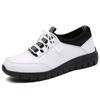 Sneakers Women Shoes Platform Loafers Lace Up Leather Flats 2025 Trend Spring Casual Mom Shoe Mujer Zapatos Chaussure Femme