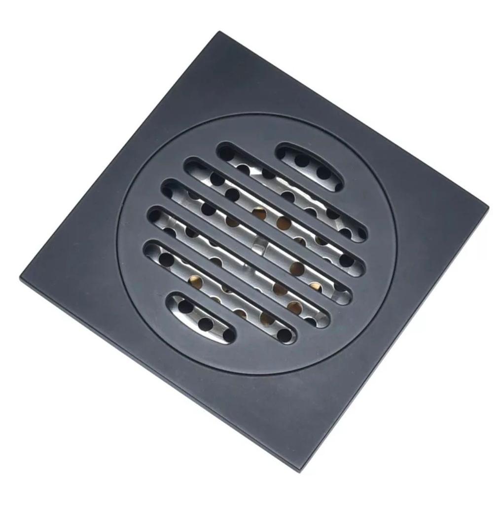 Rectangle Shower Floor Drain Brass Chrome Plated Easy Installation Contemporary Modern Design for Bathroom