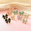 Stainless Steel Drip Oil Butterfly Earrings for Women - Versatile & Fashionable Titanium Steel Jewelry