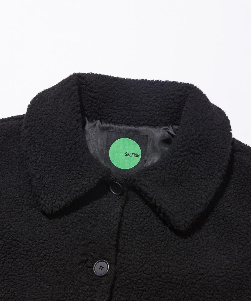 Selfish Cookie Fleece Jacket (S232Jp05) (Black)