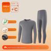 Men's Tencel Lyocell & Cotton Thermal Underwear Set: Antibacterial, Plus Velvet, Autumn Round Neck Top & Trousers