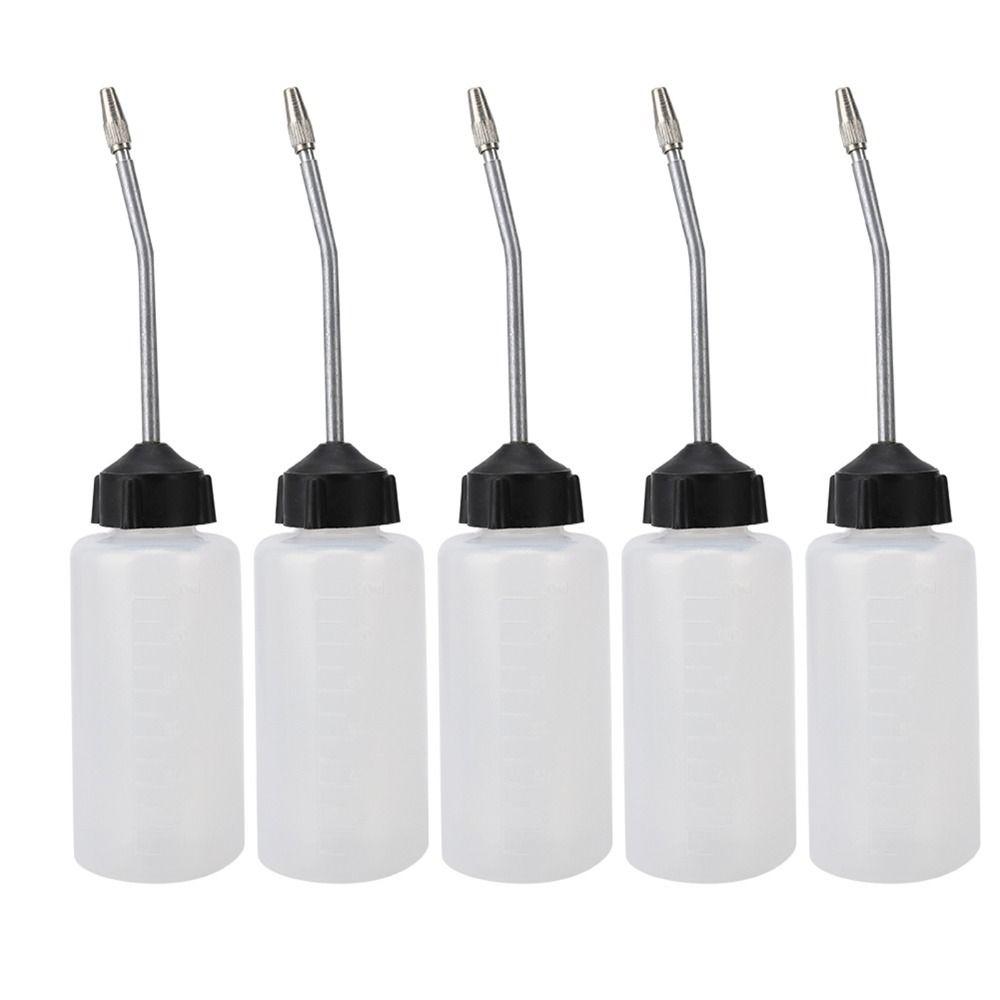 5pcs Long Tip Oil Dispenser Extended Spout Oil Bottle Sewing Machine Oiler  Industrial Lubrication