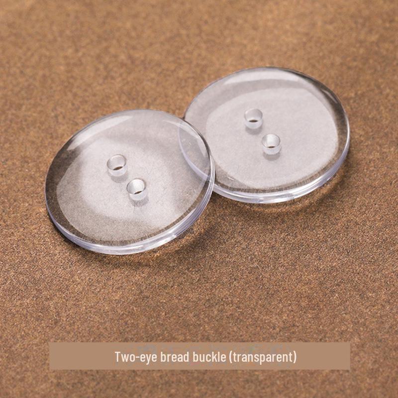 Resin Button Set: Black and White, Two-Eye & Four-Eye for Shirts, Suits, Trousers, and Pants