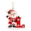 2D Acrylic Christmas Hanging Ornament with Scarf Letter Design for Holiday Tree Decor