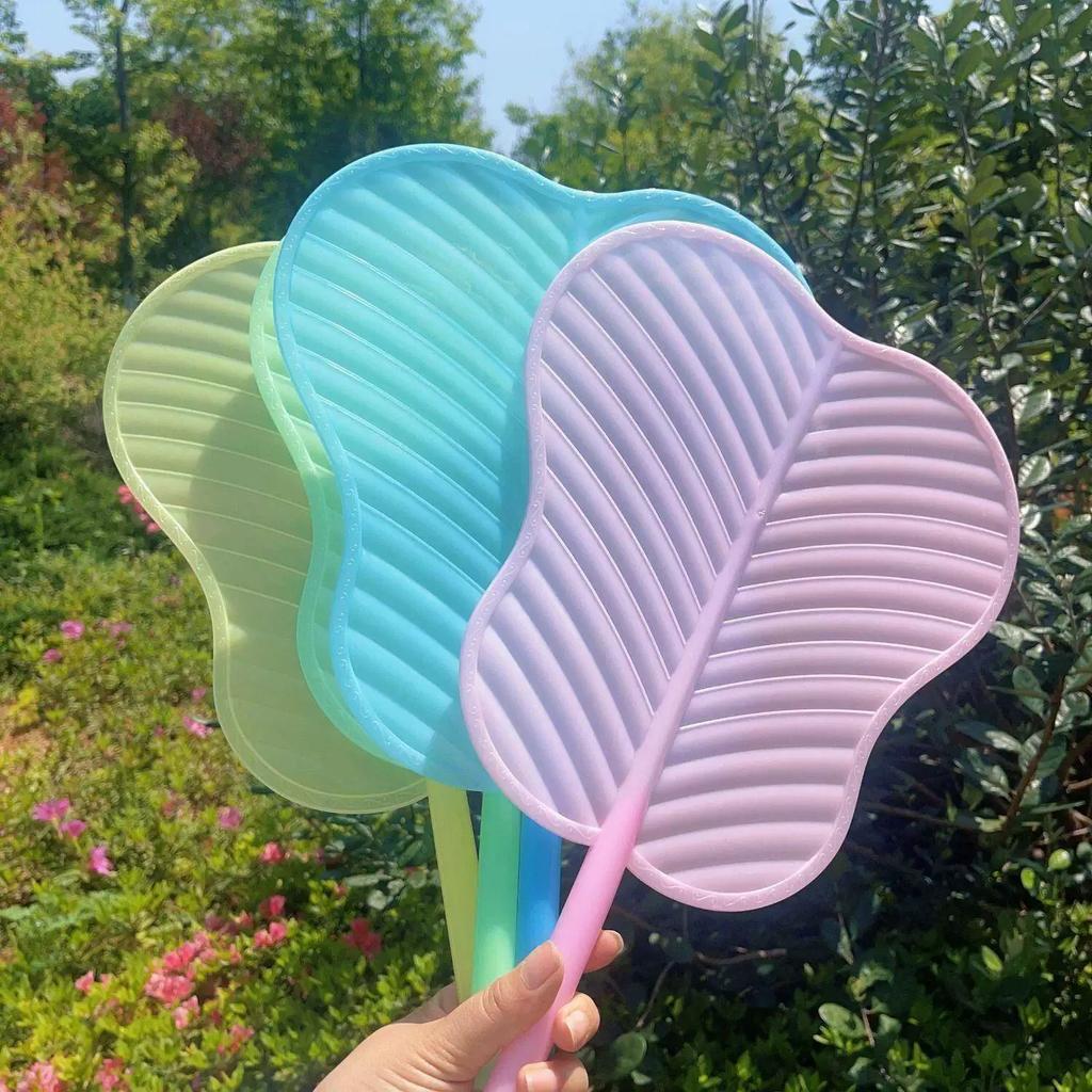 Plastic Fan, Sturdy and Durable, Thickened Household Fan, Traditional Style, Cool for Summer, Mosquito-Repelling, Hand-Held Banana Leaf Fan