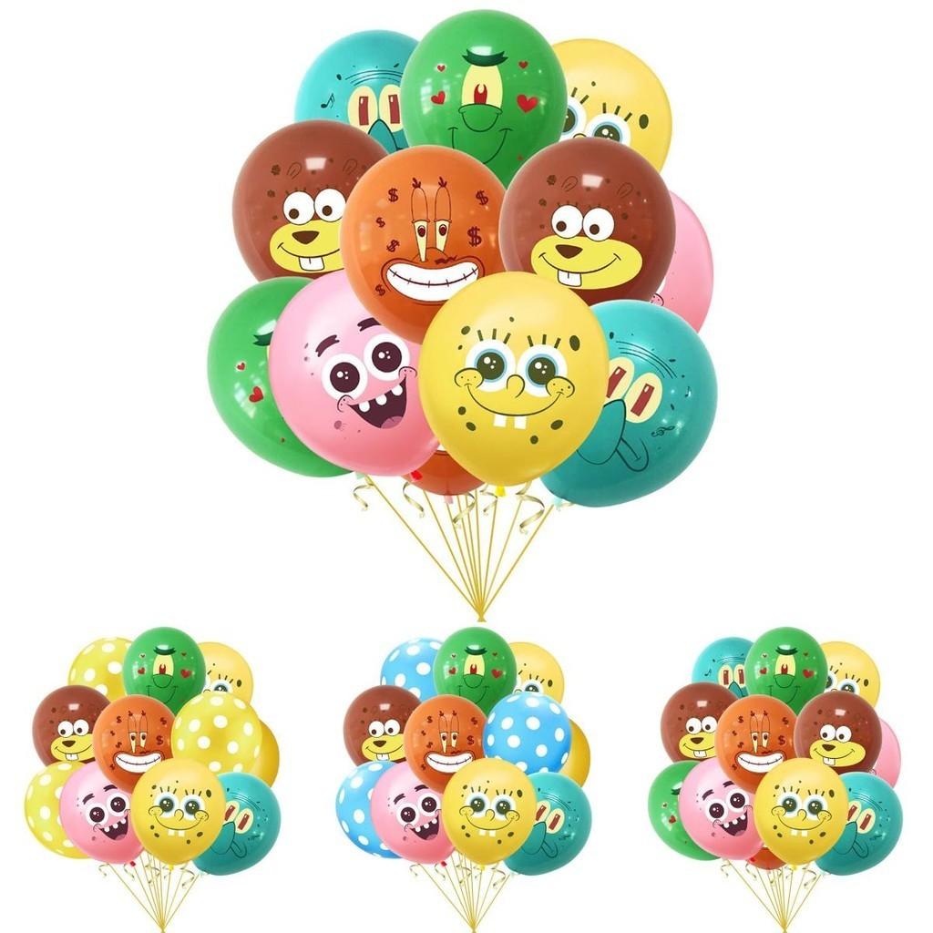Adorable Spongebob Latex Balloons For Kids Birthday Party And Baby Shower Decorations