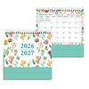 2026-2027 Floraler Schreibtischkalender Spiralbindung Januar bis Juni 18 Monate Monatsplaner Heim Büro