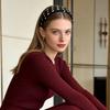 Modisches Polka-Dot-Stirnband für Outdoor-Reisen, Freizeit, tägliches Tragen, dekoratives Haaraccessoire, stylischer Stoff-Haarreif für Damen & Mädchen