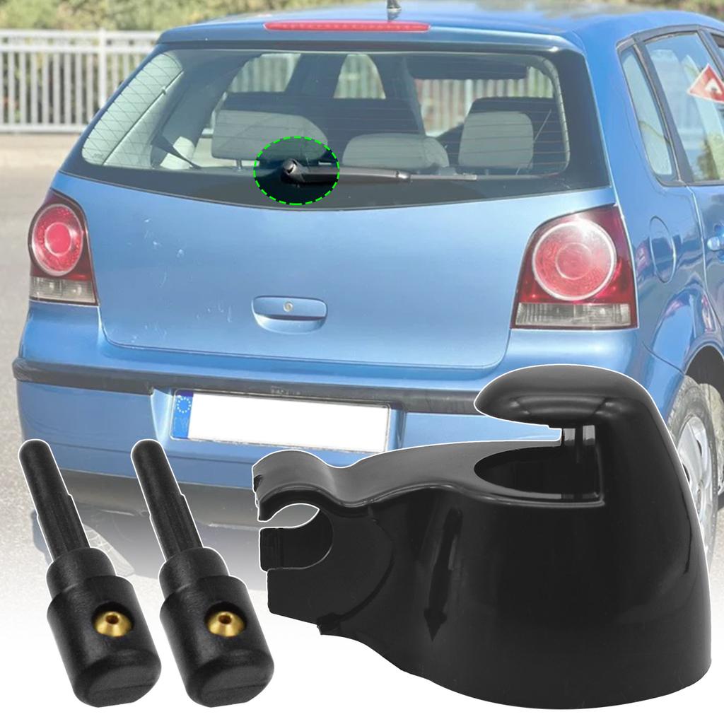 Braț ștergător parbriz spate, capac piuliță șurub basculant, capac, șaibă, duză jet pentru VW Polo MK4 Vivo 2002 2003 2004 2005