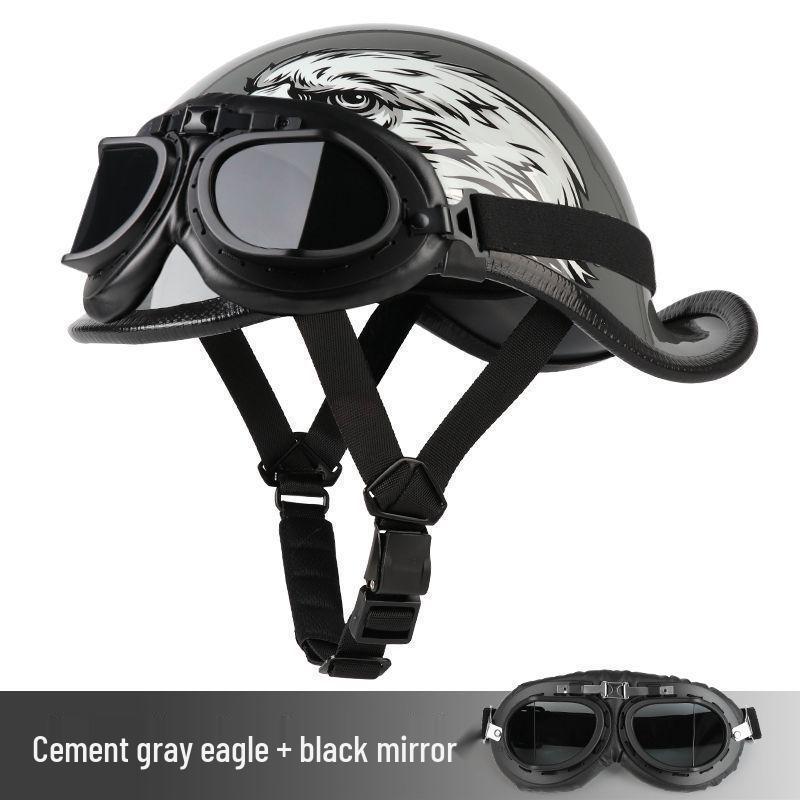 G3F Retro Japanischer Aufgebogener Heckhelm: Herren- & Damen-Cruiser-Helm für Radfahrer