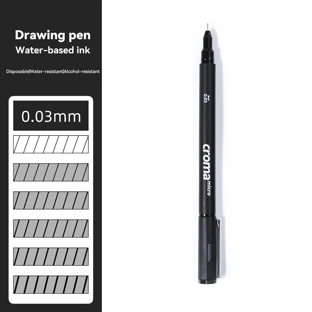 Micron Liner Fineliner Pen 0.05 0.03 0.1 0.5 Brush Tip Black Brown Fineliner Sketching Manga Drawing Pen Color Sketch Stationery