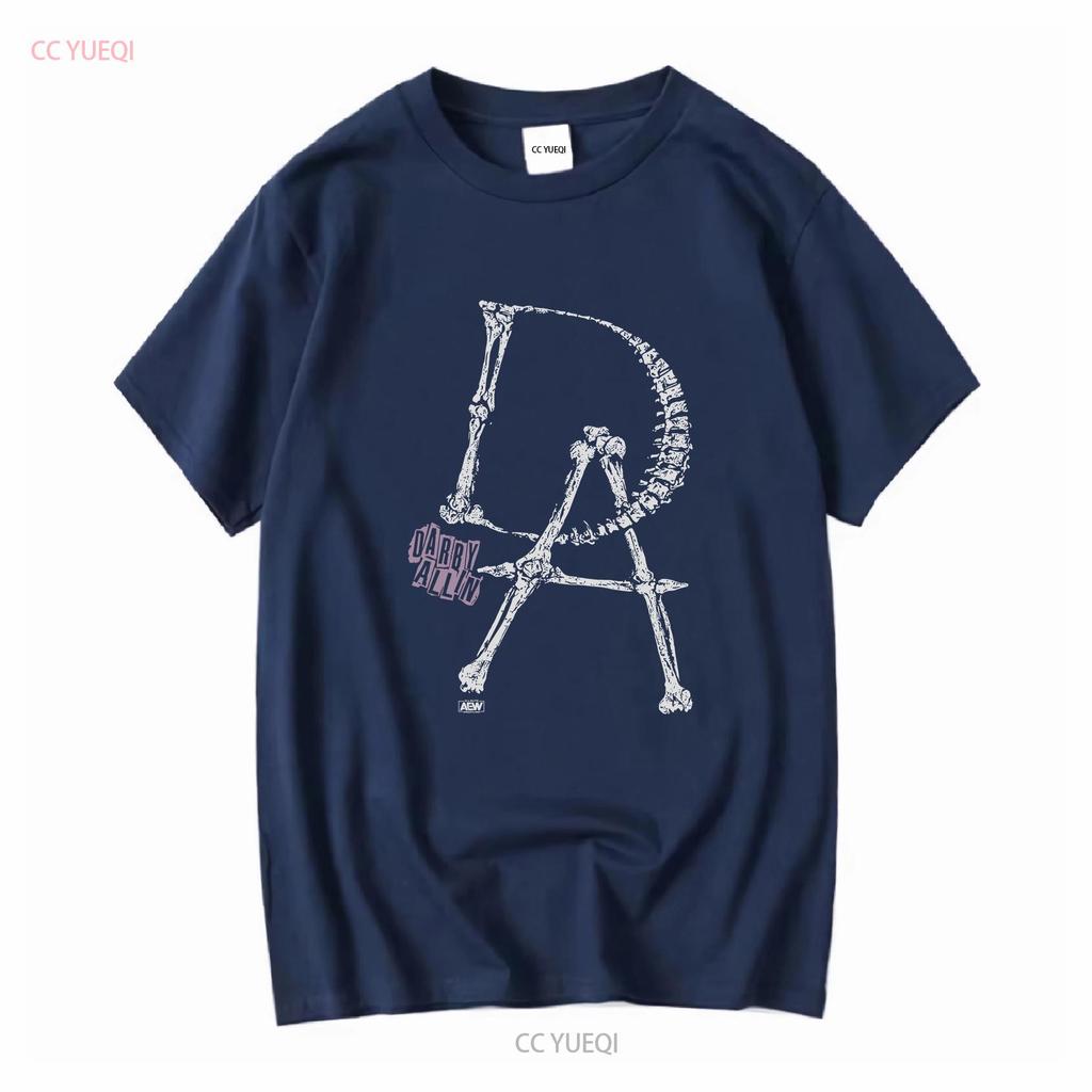 Darby Allin Anpassung AEW Offizielles T-Shirt lange oder kurze Ärmel Vintage Gewaschen Leicht Atmungsaktiv Mann Dehnbar Vielseitig