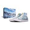Chuck Taylor Hi Western Coastline Abrasion Resistant High Top Canvas Shoes Unisex Bright White Blue 101009(Team791--BOX)