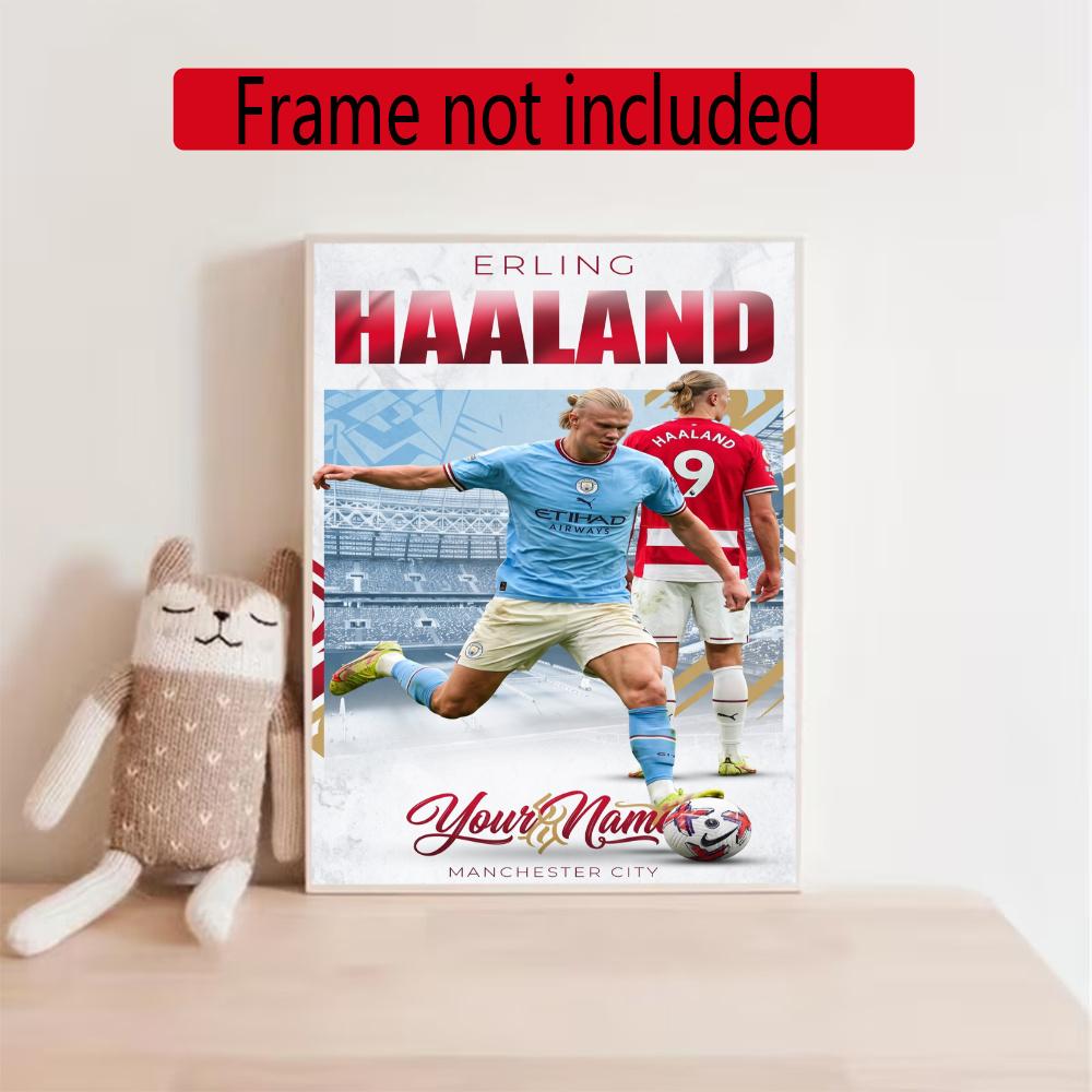Haaland Personalized Name Diamond Paintings Mosaic Wall Round Diamond Art Painting Kits Embroidery Crystal Accessories Frameless