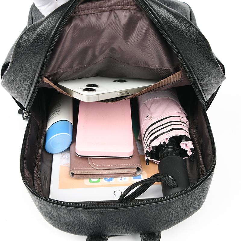 Women Leather Backpacks Zipper Female Chest Bag Travel Back Pack Ladies Bagpack Mochilas School Bags For Teenage Girls Quality