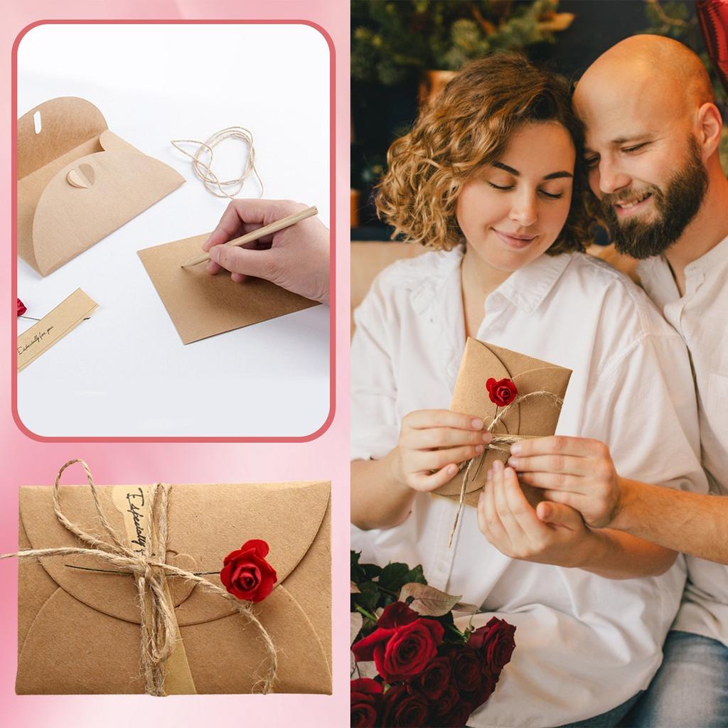 Felicitări Vintage din Hârtie Kraft Handmade DIY