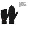 Winter Knitted Fingerless Gloves Knit Convertible Mittens with Flip Cover Men Women Warm Mittens for Typing Driving Stocking Stuffers Gifts