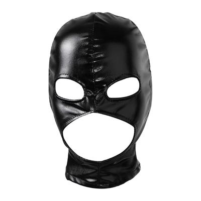 Męska Damska Błyszcząca Metaliczna Nakrycie Głowy Otwór na Usta i Oczy Pokrowiec na Głowę Otwory Maska na Twarz Kaptur Akcesorium do Kostiumu Cosplay