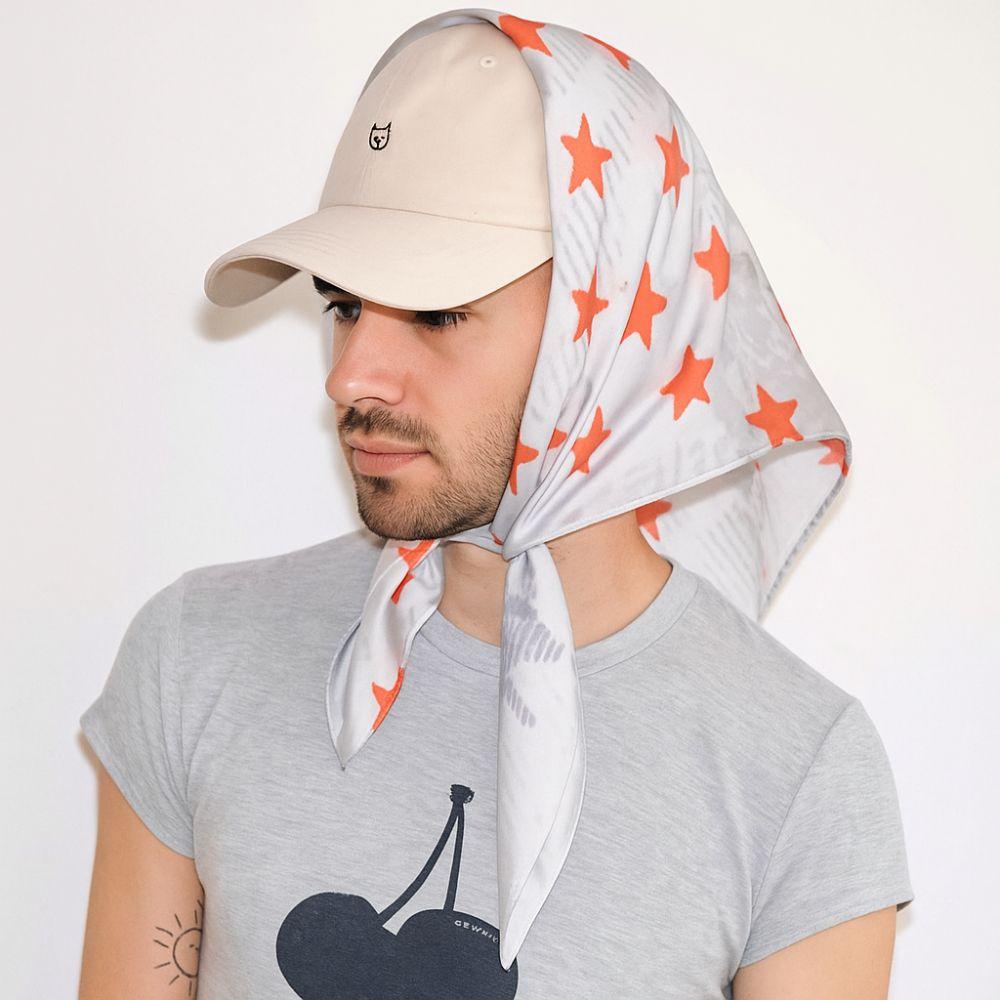 Star Leopard Print Headscarf All-match Punk Bandana Retro Y2k Print Turban  Spice Girls