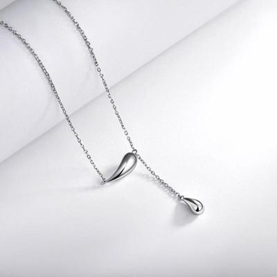 Women's Chic Solid Simple Double Chain Necklace
