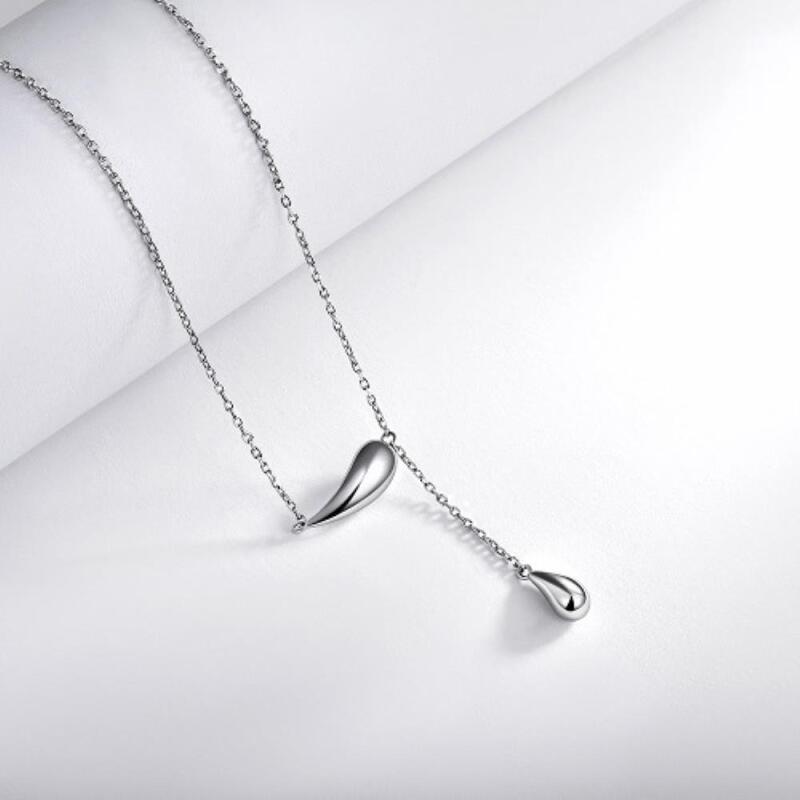 Women's Chic Solid Simple Double Chain Necklace