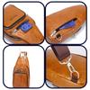 WEIXIER Bolso Bandolera de Cuero para Hombre Crossbody Hombro Pecho Impermeable Casual Mochila de Día para Viajes Deportes al Aire Libre