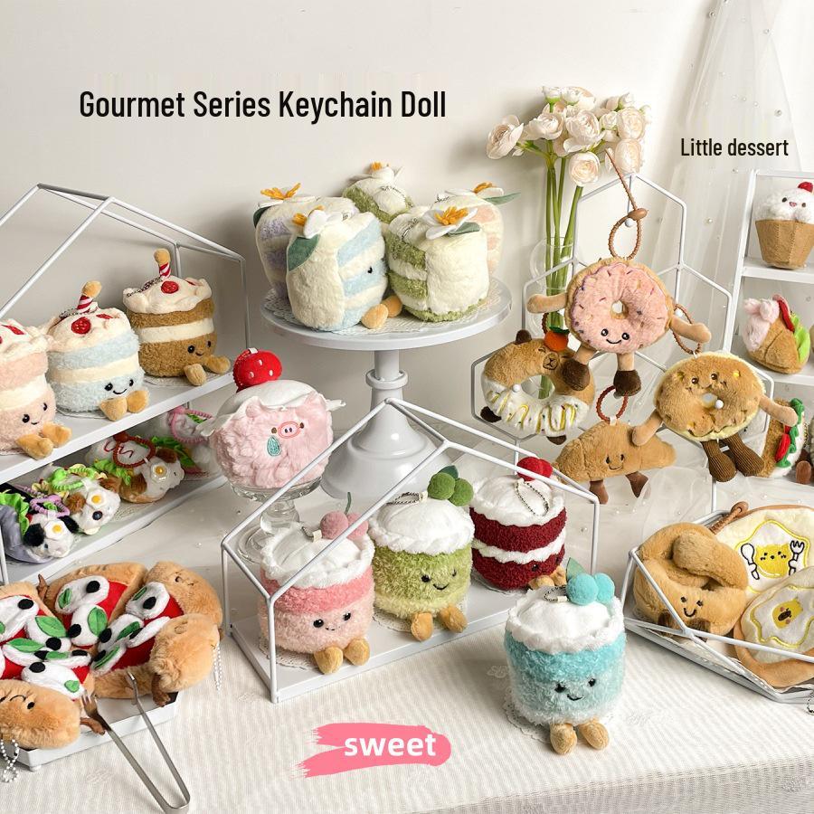 Moe Dessert Plush Doll Pendant - Cute Birthday Gift & Creative Ornament