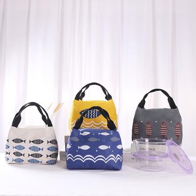 Portable Lunch Bag Waterproof Thermal Insulated Lunch Box Bento Pouch Dinner Insulation Bag Student Thickened CuteLunchbag