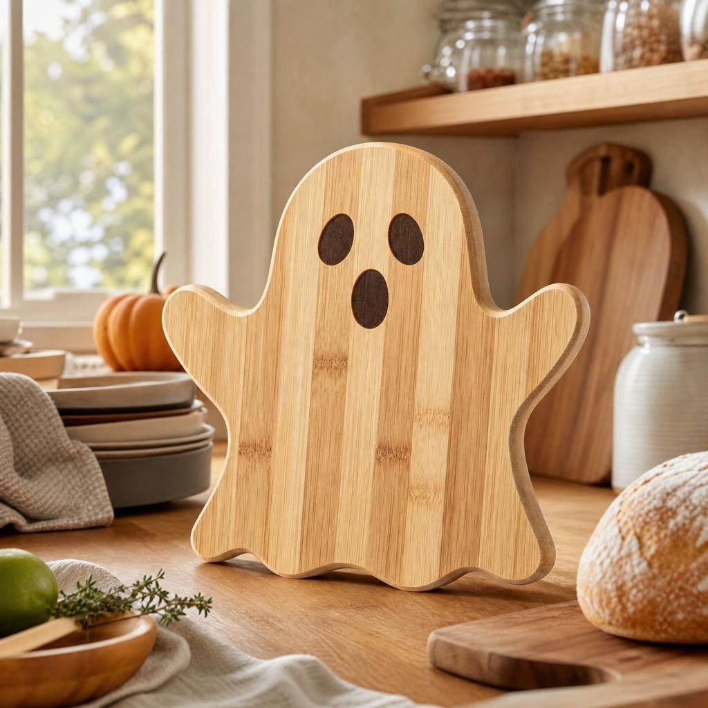 Halloween Wooden Charcuterie Board and Cutting Board for Serving and Snacks