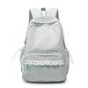 Schoolbag New Japanese Girls Backpack Fresh and Versatile Junior High School Student Lace School Bag Large Capacity Casual Going Backpack